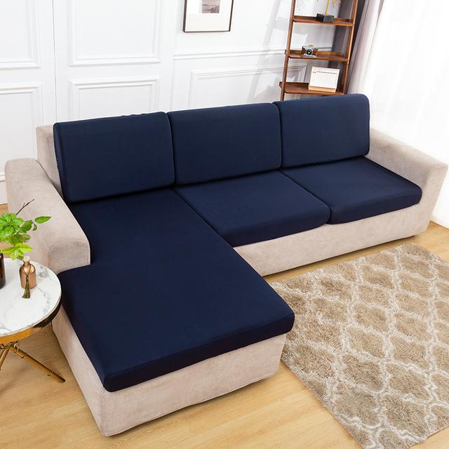 Elastischer, schlichter Sofa-Kissenbezug, leichter, atmungsaktiver Stoff, Sofabezüge für Wohnzimmer, waschbarer Möbel-Couch-Schutz