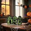 No-assembly Halloween Party Decor Glow-in-the-Dark Table Decoration, Witch Ghost Silhouette Design, Decorations Foldable Luminous Ornament,