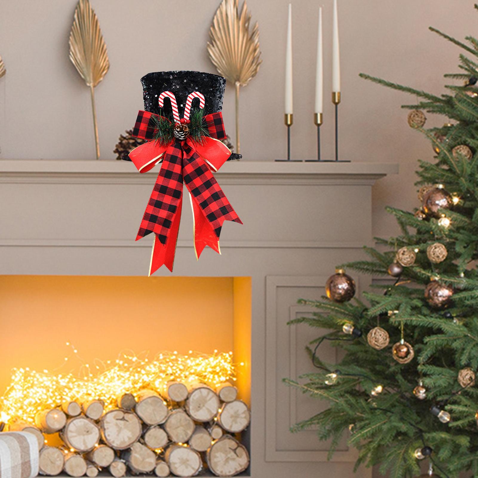 

Christmas Tree Topper Bow Sequins Candy Decorations Christmas Tree Top Hat For Indoor Outdoor Home Living Room Nursery China Mainland