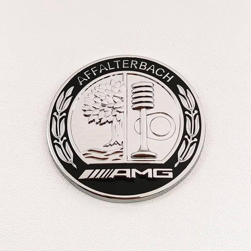 UMEG7 45mm 56mm 65mm 3D Metal Logo Apple Tree AMG Emblem Car Rear Side C Pillar Badge for Mercedes Benz A C E GLA GLC GLE GLS Sticker