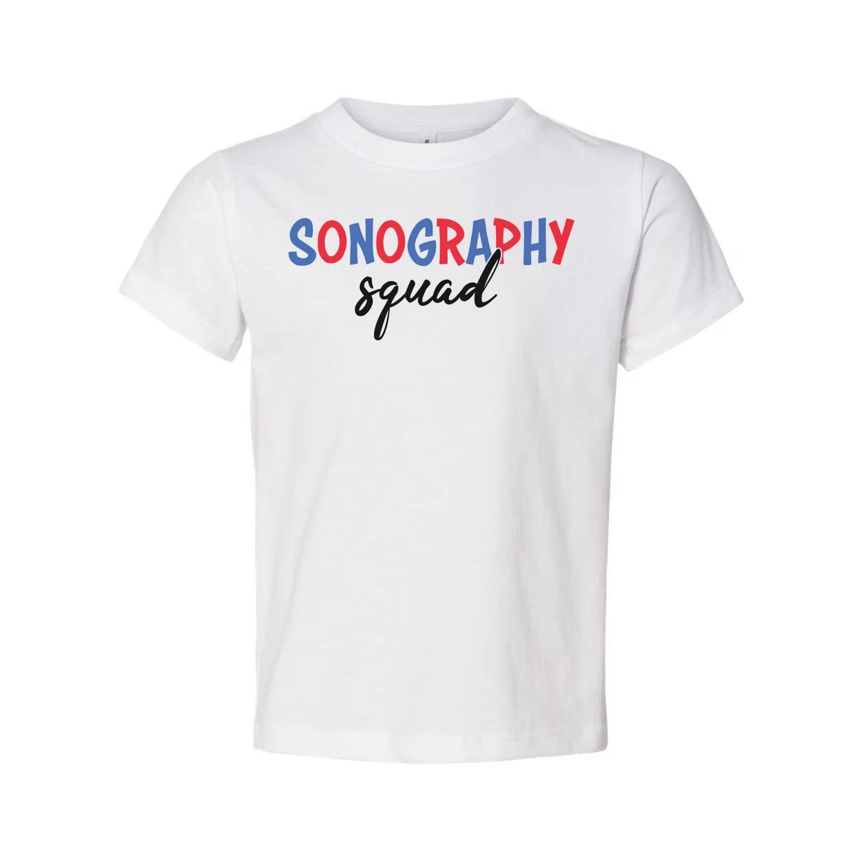 

Sonography Squad Graphic Tee For Medical Imaging Professionals Unisex Comfort Fi 4XL