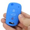 Silikonový 3B dálkový kryt Flip Key Fob Case pro Kia Sportage Soul Optima Sea Blue