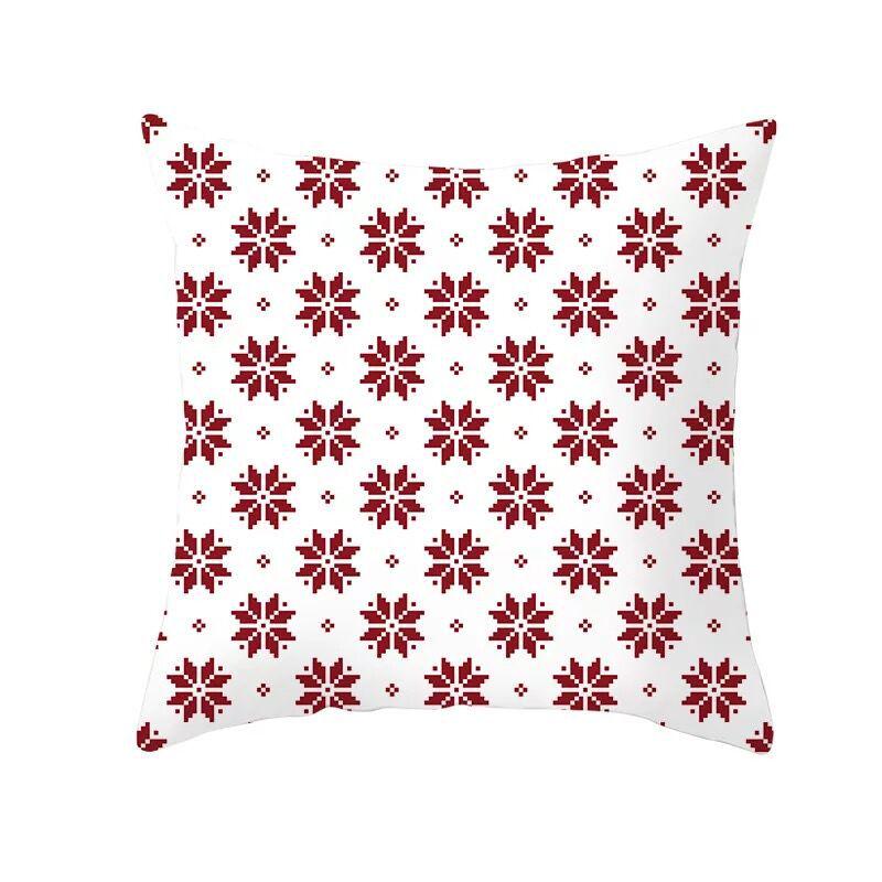 Classic Red Plaid Christmas Pillowcase Festive Home Decoration Gift Pillow Cushion Cover