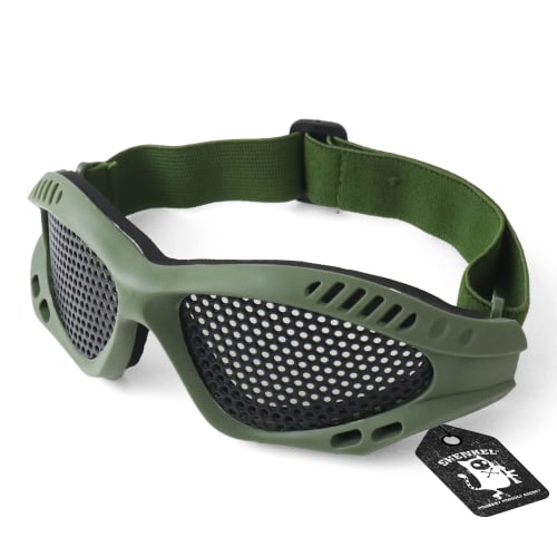 SHENKEL Tactical Mesh Goggles with Eye Protection, Compact and Lightweight, OD Olive Drab