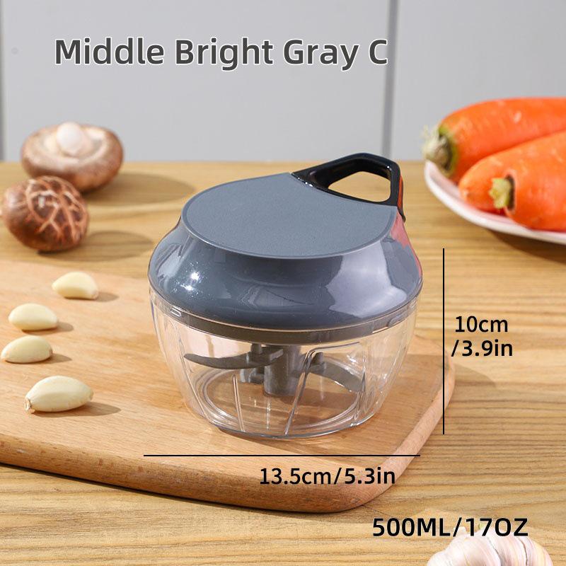 Manual Kitchen Garlic Press & Chopper - Ginger Mincer & Meat Grinder Combo