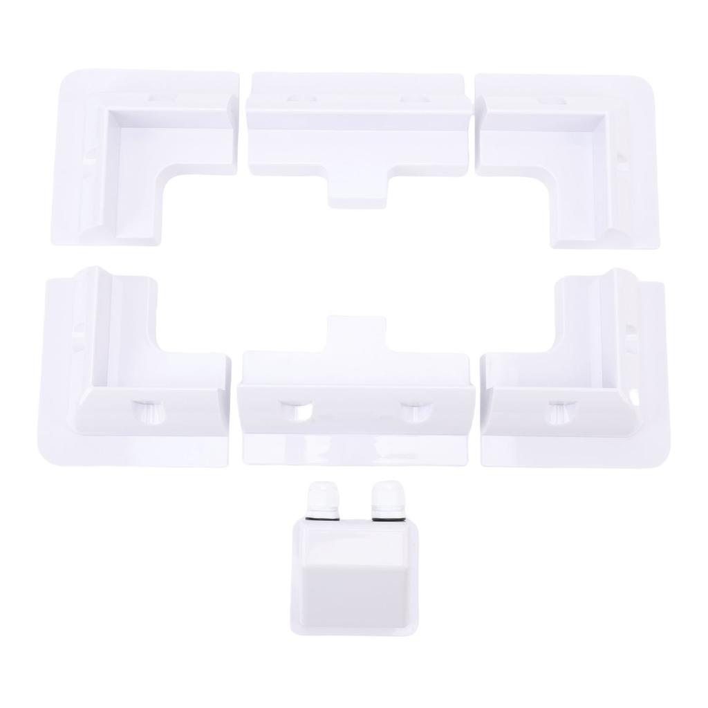 Solar Panel Mount Kit Solar Panel ABS Corner Brackets Dual Hole Junction Box Easy To Install Wear Resist Widely Used for RVs