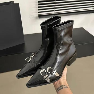 Fashion Temperament Skinny Boots Seasonal Fashion Comfortable Pointed Martin Boots