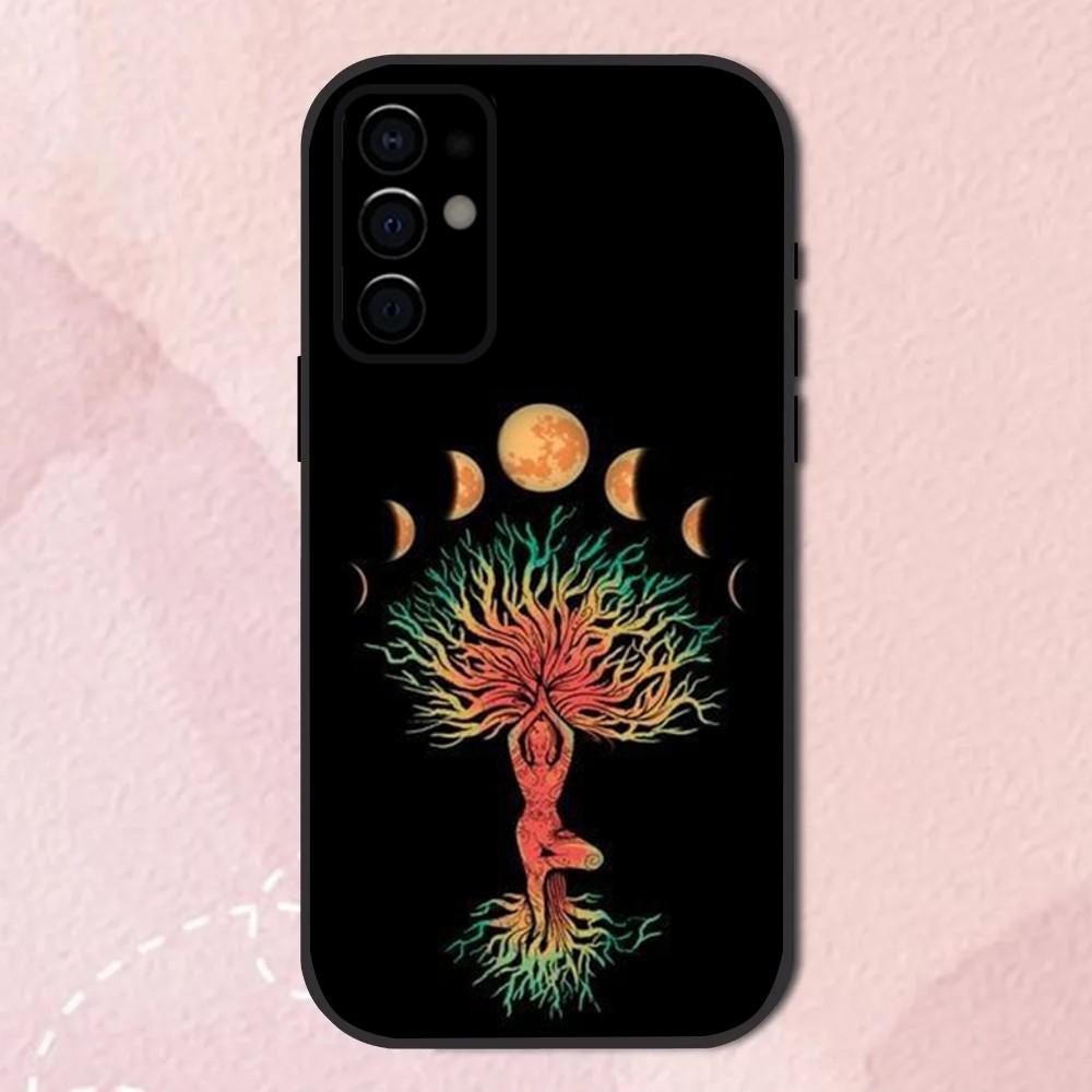Tree of Life Space Phone Case For Samsung S24,S21,S22,S23,S30,Ultra,S20,Plus,Fe,Lite,Note,10,9,5G Black Soft Shell