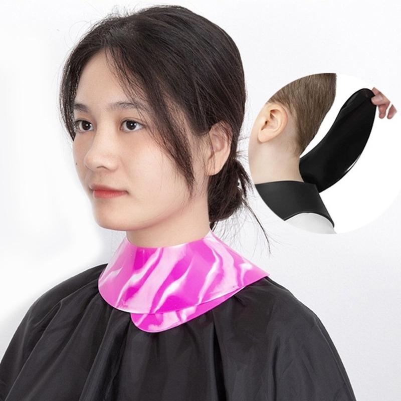Hair Dyes Collar,Salon Hairdressing Hair Cutting Cape,Professional Hair Coloring Cape Silicone Neck Shield Neck Wrap