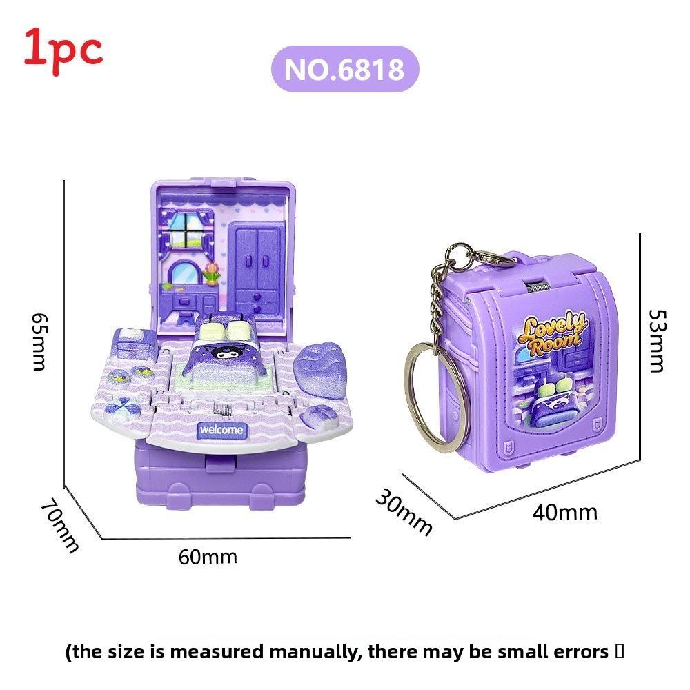 3d Pop Up Puzzle Book Keychain With Fortress Scene For Stress Relief And Creative Gift