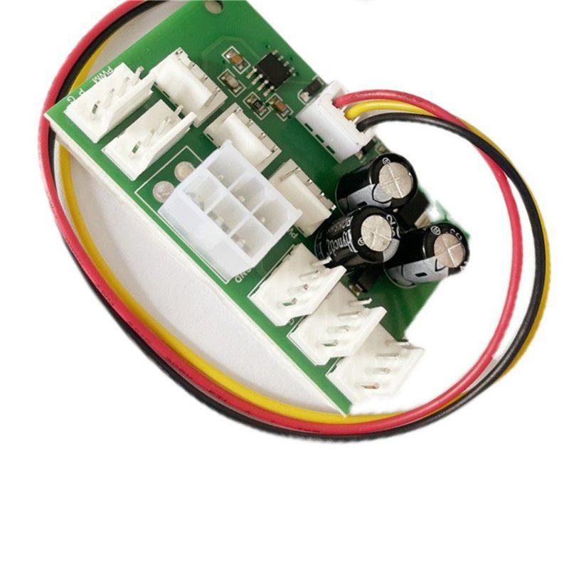 ABBY-8X Computer Case Miner Fan Speed Controller 8-Channel Fan Hub PWM High-Power Violent Fan Controller Fan Speed Governor