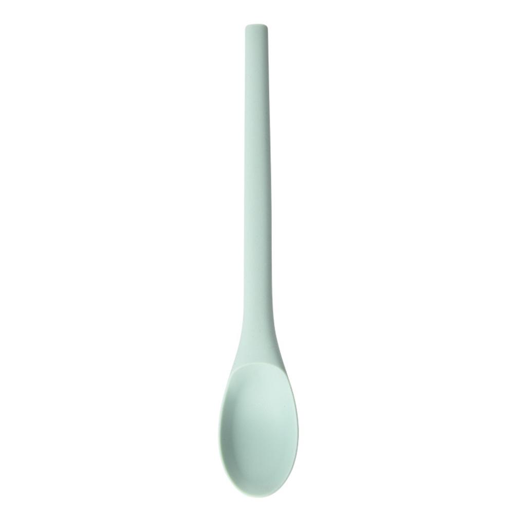 Silicone Spoon Small Spoon with Long Handle Heat Resistant Easy To Clean Non-stick Rice Spoons Tableware Utensil Kitchen Tool