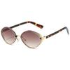 Fashionable Retro Metal Oval Cat Eye Sunglasses Women's Fashion Street Photography Trend Versatile Glasses UV400 Shades Eyewear