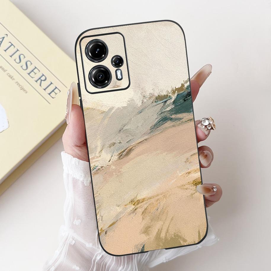 For Motorola Moto G13 G23 Case Lovely Panda Daisy Painted Cover Soft Silicone Phone Case For Moto G23 G 13 MotoG13 MotoG23 Coque