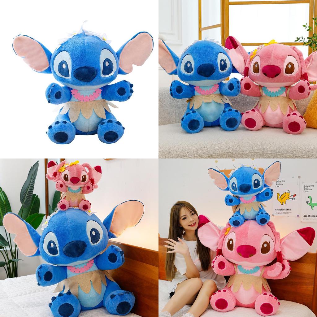 Adorable Stitch Plush Toy With Soft Blue And Pink Colors For Collectors And Fans