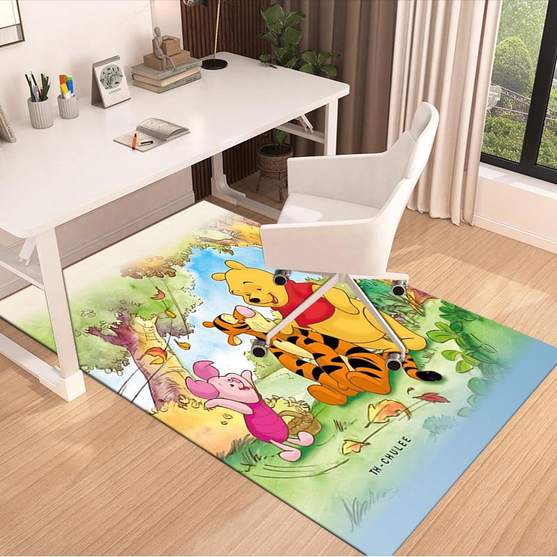 Winnie Pooh Piglet'S Adventure Carpet For Playroom Bedroom Living Room Sofa Home Decorkids Game Area Rug Nonslip Floor Mat