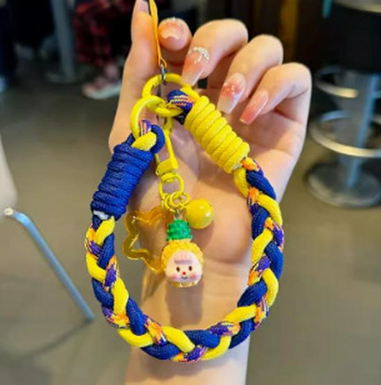 Vielseitige Handykette im Cartoon-Frucht-Design mit Anti-Verlust-Funktion