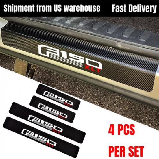 4Pcs Car Door Sill Protector Pickup Decoration for Ford F150 Xlt