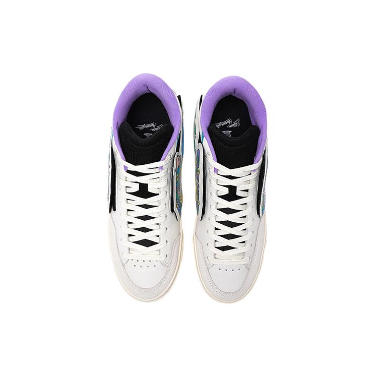 Steven Harrington x Li Ning Wave Synthetikleder, Spaltleder Rutschfest, Abriebfest, Leicht AECR122-1
