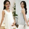 Maternity Celebrity Style Solid Color Camisole: Loose, Multi-Color, Belly-Covering, Non-Revealing Inner Vest for Pregnant Mothers.