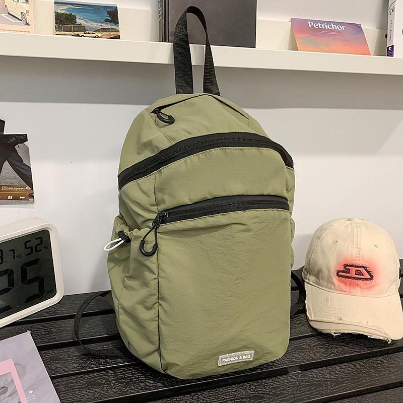 

Outdoor mountaineering bag Lightweight hiking bag Men s and women s sports cycling bag Solid color Lightweight waterproof small backpack зелений
