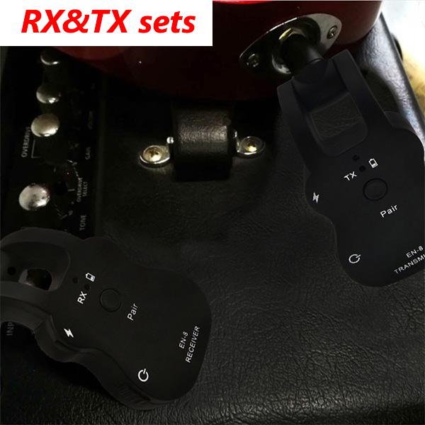 Wireless Guitar System Audio Digital Guitar Transmitter Receiver Built-in Rechargeable Battery