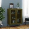 Vidaxl Cabinet, Olive Green, 80X35X101.5 Cm, Steel
