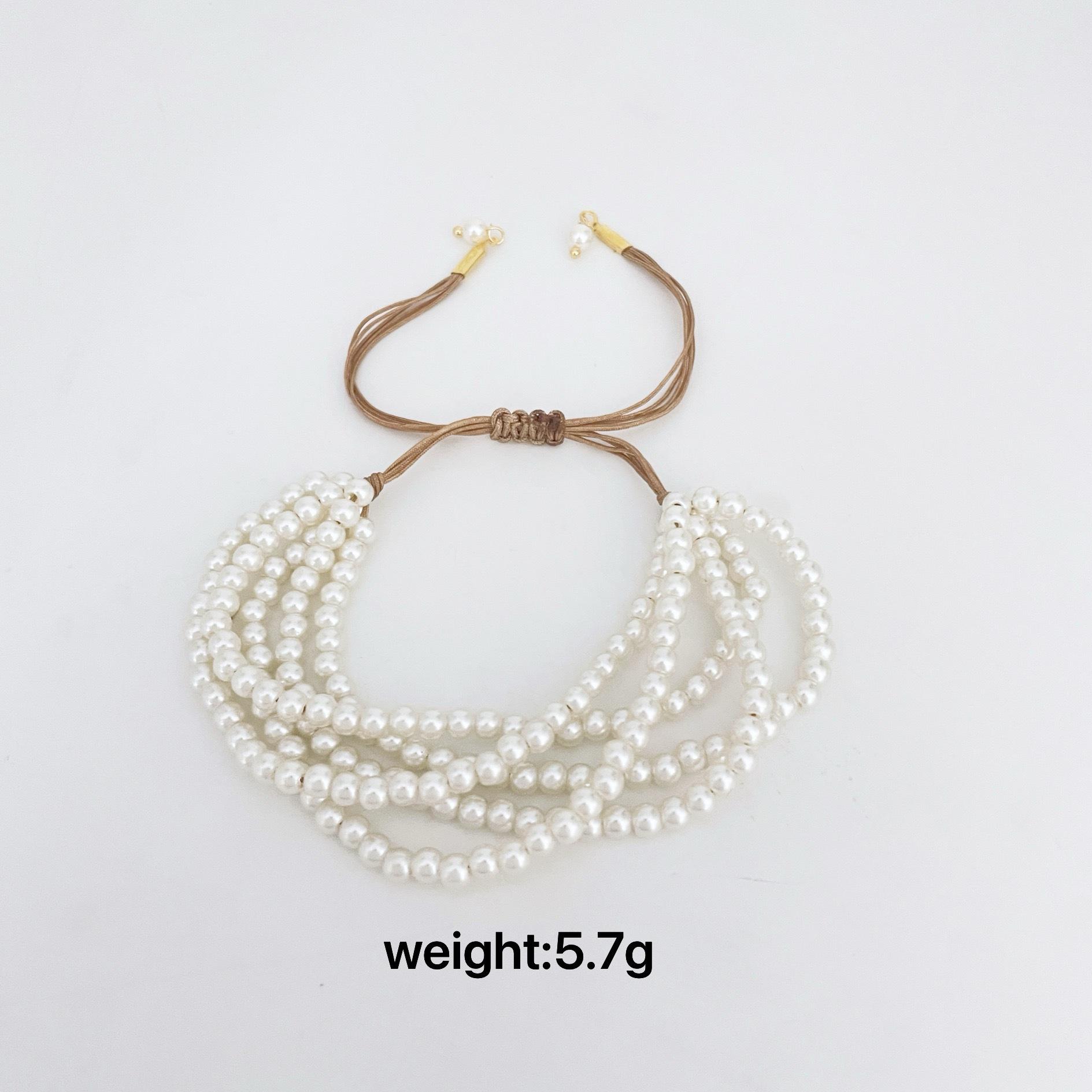 

Изысканный женский браслет из бисера и жемчуга, изысканная простая модная сумка из настоящего золота 14 карат, стильные ювелирные изделия из ниши слоновая кость