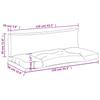 Pallet Cushions 2 Pcs Navy Blue Oxford Fabric