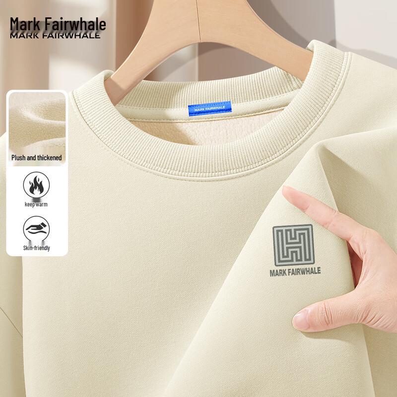 Mark Fairwhale Herren Fleecegefüttertes Rundhals-Sweatshirt