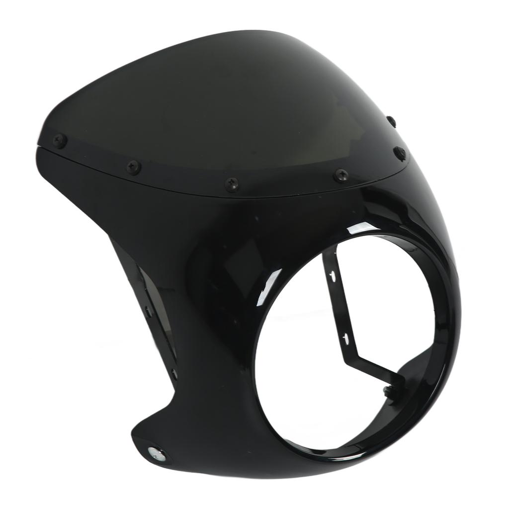 7in Motorrad Scheinwerfer Verkleidung Schutz Windschutzscheibe Universal für Die Meisten Motorräder Runde