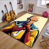 Bald Superhero In Yellow Suit Patterned Carpet, Non Slip Mat Suitable for Living Room and Bedroom Sofas