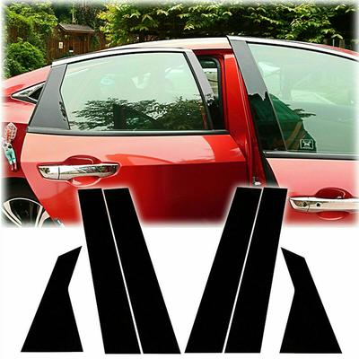 Glossy Black Window Door Column B C Pillar Post Cover Trim For Honda Civic Sedan 2016 2017 2018 2019-2021 Decoration Stickers