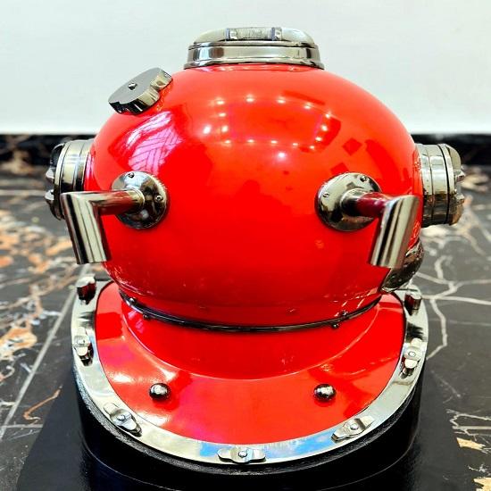 Nautical Diving Helmet  Red Coating Finish Deep Sea Divers Nautical Marine Decor Scuba Diving Helmet  Best Gift Item
