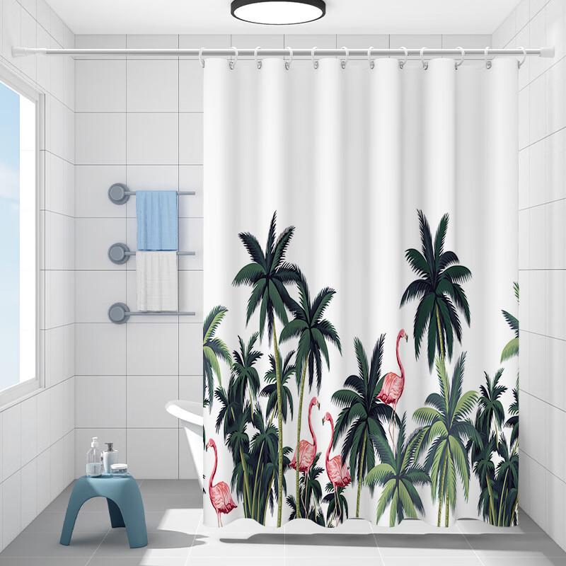 

Anxia Floral Partition Shower Curtain Set