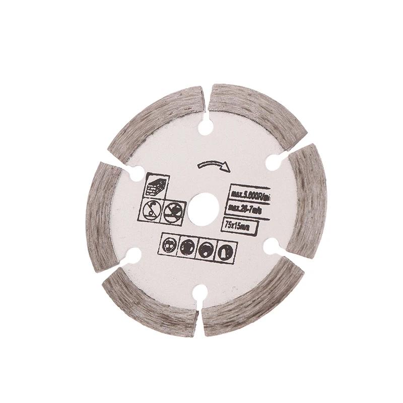 3" Steinschneidscheibe Mini Sägeblatt 75mm Diamanttrennscheibe Keramik Beton Marmor Schneiden für Winkelschleifer