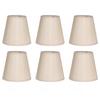 6PCS Simple Cloth Lampshade Modern Fabric Lampshade for E14 Table Chandelier Wall Lamp