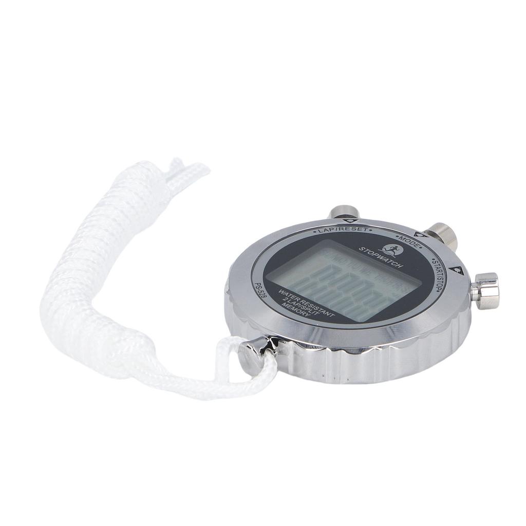 Stoppuhr 0,01 Sekunde Zeitmessung Metall Stoppuhr mit Alarm Kalender für Sportwettkämpfe Spiele