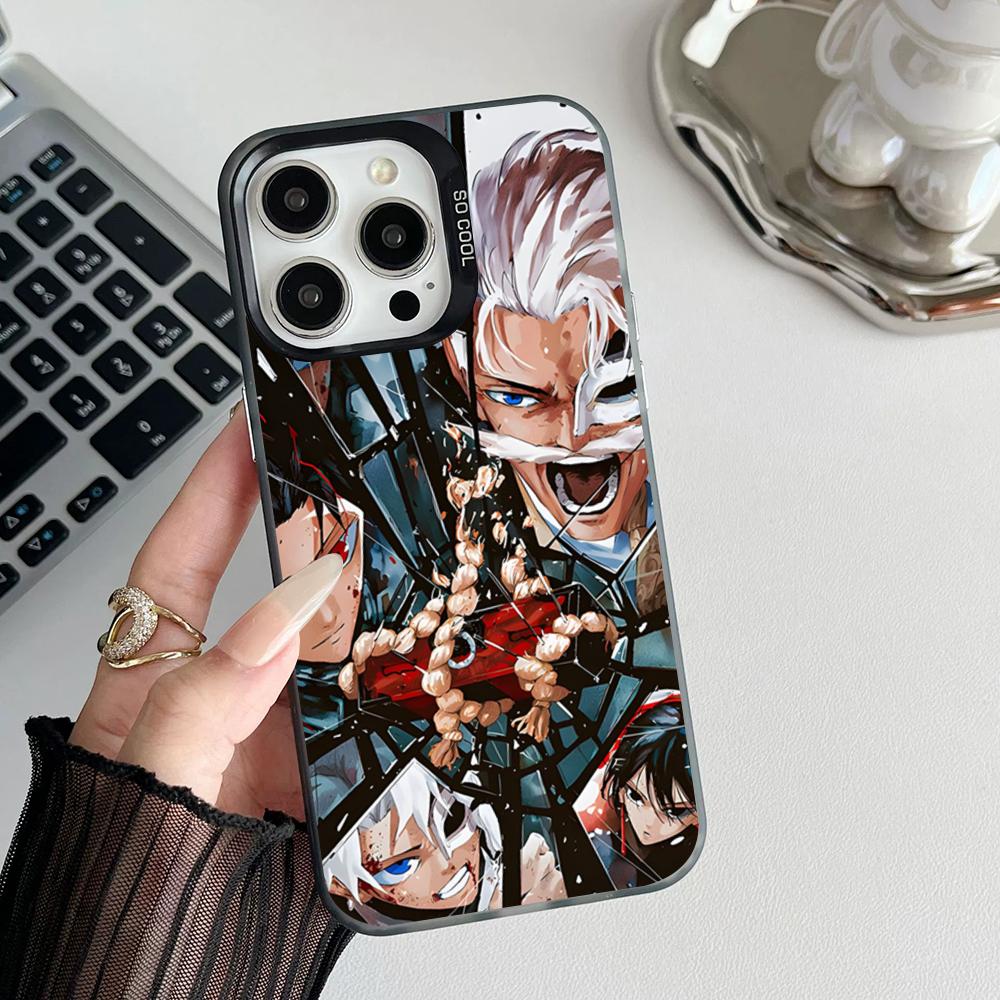 Anime K-Kagurabachi Phone Case Matte Colored Silver For Iphone 16 15 14 Pro 13 12 Plus 11 7 8 Max Luxury Cover