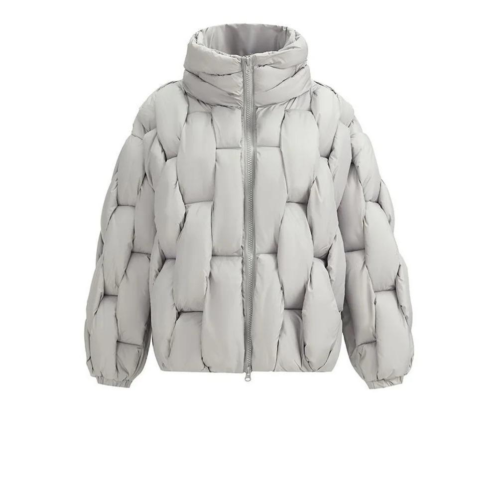 Brown Thick Big Size Keep Warm Cotton-padded Coat Long Sleeve Women Parkas Fashion Tide Autumn Winter