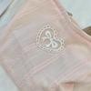 Beautiful INS Simplicity Cosmetic Bag Sweet Embroidery Bow Striped Makeup Case Portable Travel Earphone Cable Storage Bags