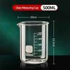 Large Capacity High Borosilicate Glass Measuring Cup Transparent Graduated Cup Heat-Resistant Multifunctional Beaker