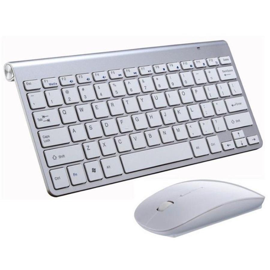 2pcs/Set Wireless Keyboard + Mouse Mini Multimedia Keyboard Mouse Kit