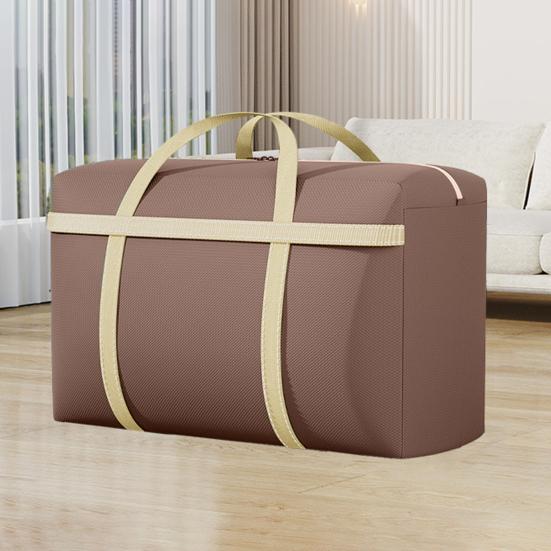 Quilt Storage Bag with Easy Zipper Closure Strong Handles Reinforced Tear-Resistant Design Waterproof Moving Storage Bag