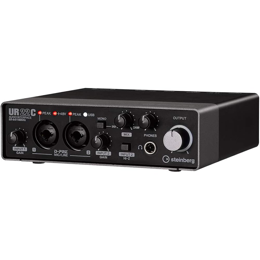 STEINBERG (Steinberg) audio interface USB 3.0 (Type-C) compatible 2 in 2 Outcubase AI UR22C audio...