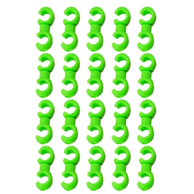 20 Pcs Plastic Bike Brake Cable Clips Bike Cable Clasps S-Style Lines Clips