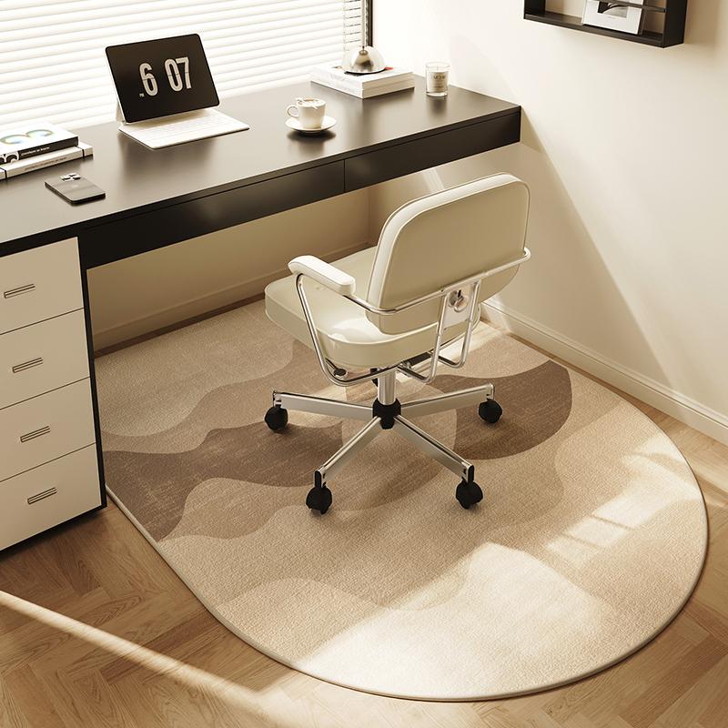 Computer Chair Non-Slip Mat Bedroom Dresser Chair Foot Mat Study Swivel Chair Floor Protection Mat Under Desk Carpet