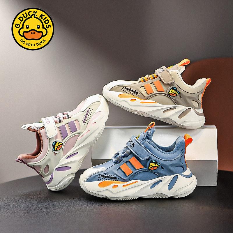 Little Yellow Duck Boys Shoes 2025 Spring and Autumn New Fleece Two Cotton Fashion Baby Princess Leather Sneakers