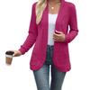 Solid Color Long-sleeved Versatile Women's Cardigan Jacket Casual Top