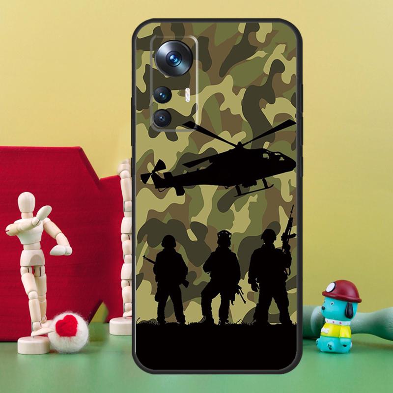 Camo military Army Case For Xiaomi 17 Pro Max 14 15 Ultra 15T 13T 14T POCO X7 Pro X5 X6 F5 F6 F7 F8 Ultra Cover